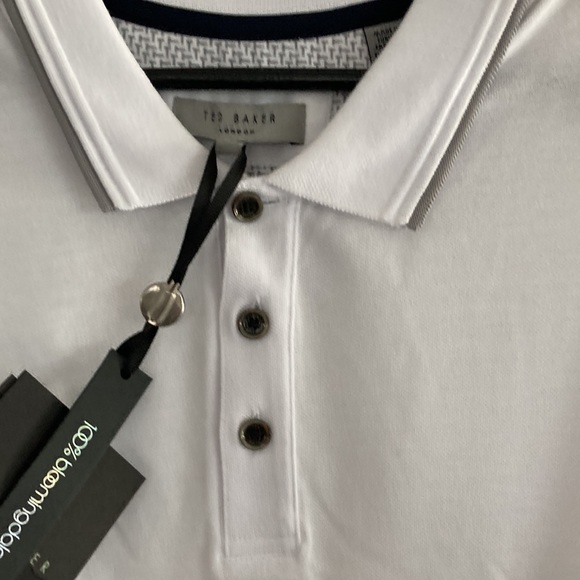 TED BAKER LOBDON PIQUE POLO SHIRT SIZE 4 - Picture 2 of 6